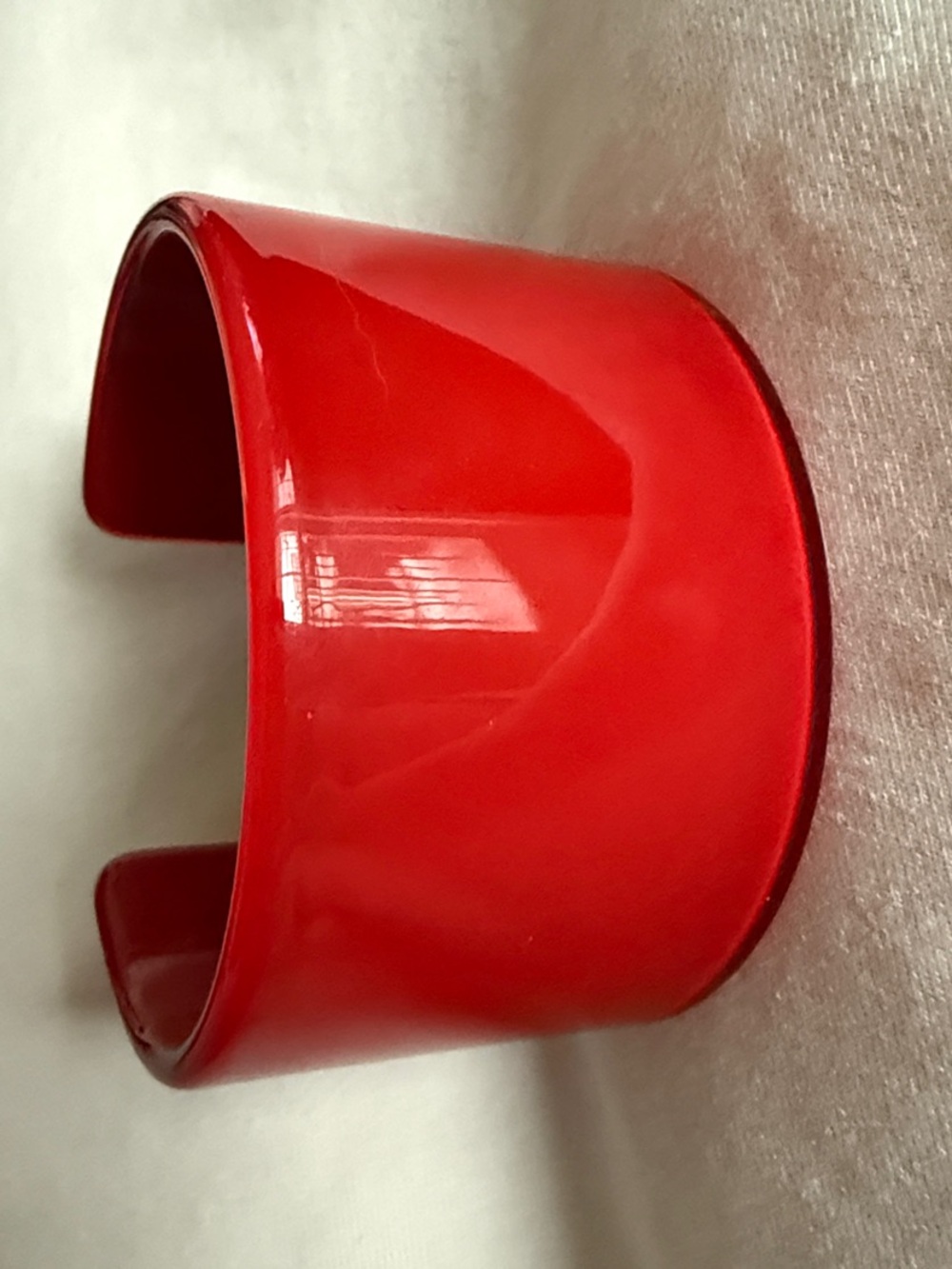 Retro, Red Acrylic Wide Cuff Bracelet - National Gallery of Art Gift Shop